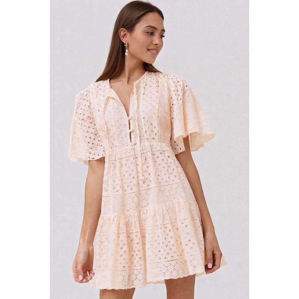 NWOT CHARINA SARTE Persephone Mini Dress, Lrg $347